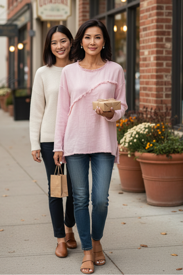 Raw Hem Frayed Sweater
