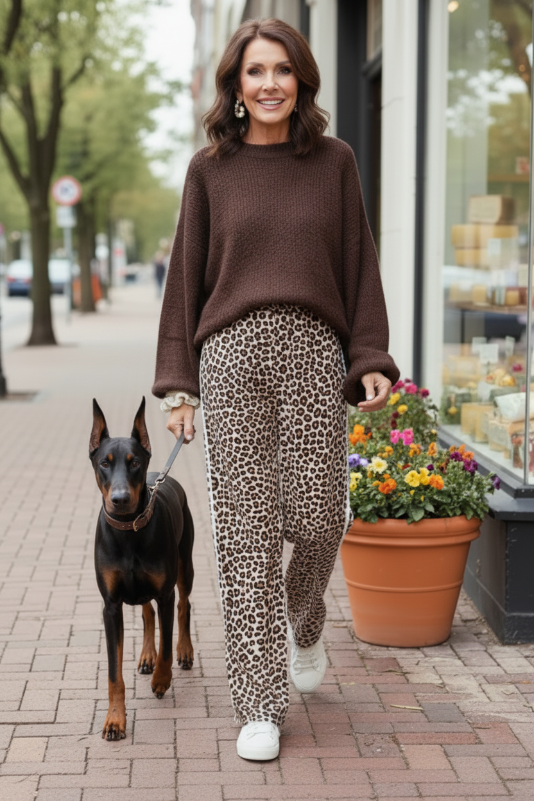 Kim's Leopard Wide Leg Pants