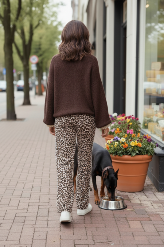 Kim's Leopard Wide Leg Pants