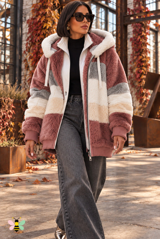 Alpine Afterglow Colorblock Sherpa Jacket