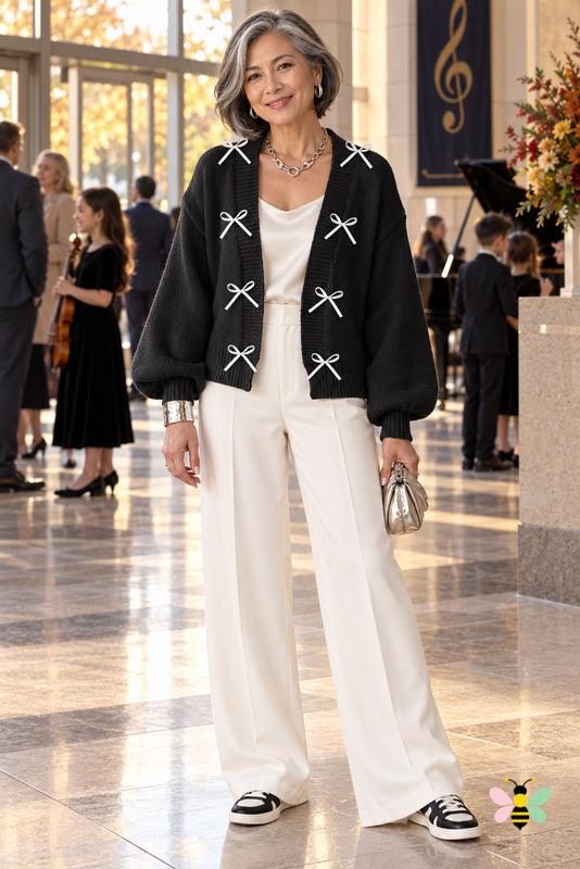 The Aveline Bow-Front Cardigan