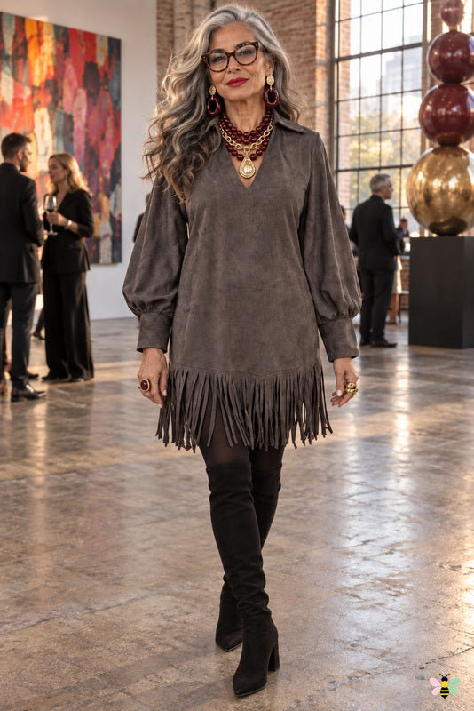 The Calder After-Dark Fringe Dress