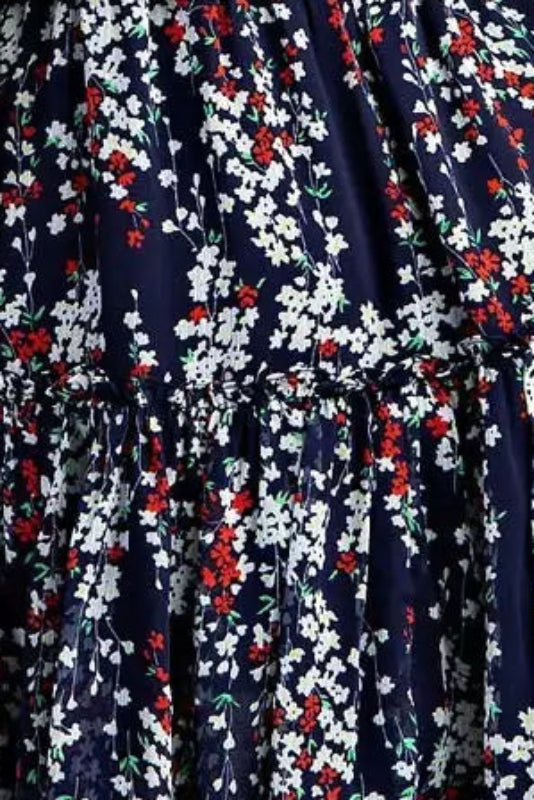 Sublimated Print Long Sleeve Dress