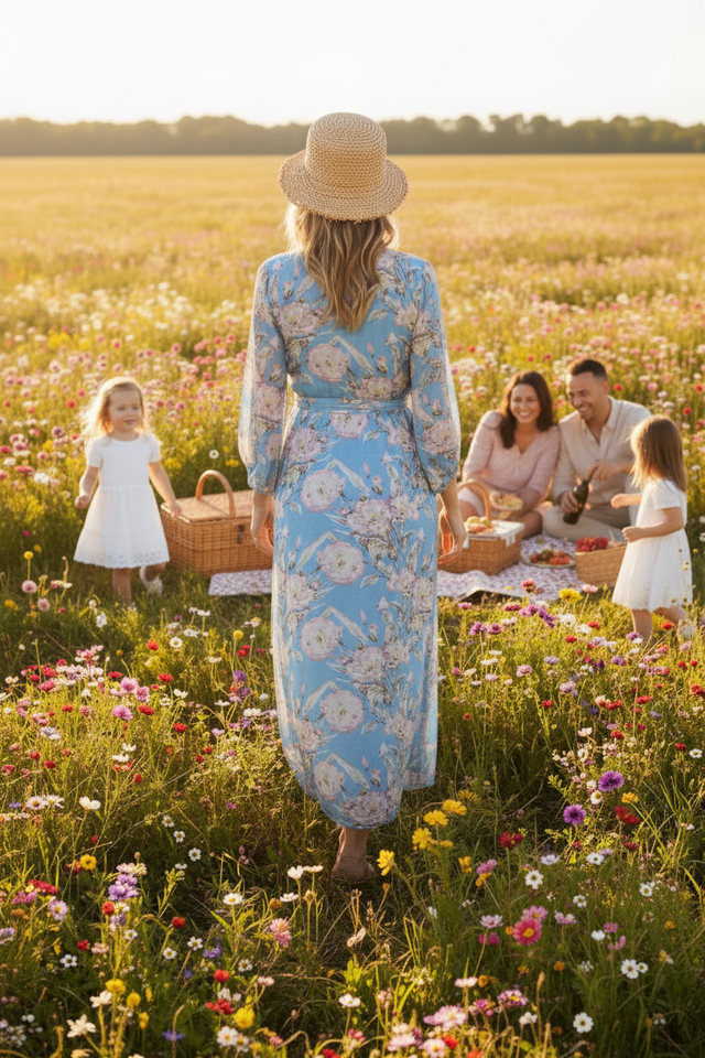 The Bethany Side Tie Wrap Dress