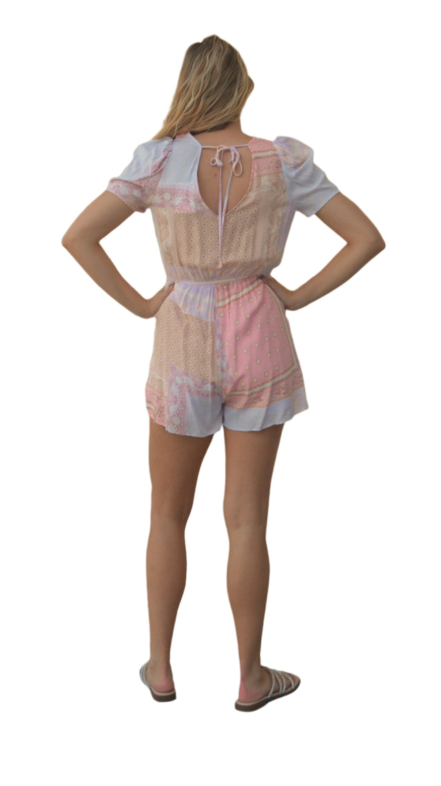 Pastel Patchwork Romper