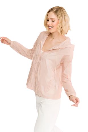 HOODED OPEN ZIPPER LITE JACKET