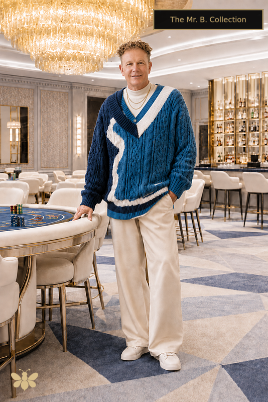 The Mr. B. Collection- Color block sweater