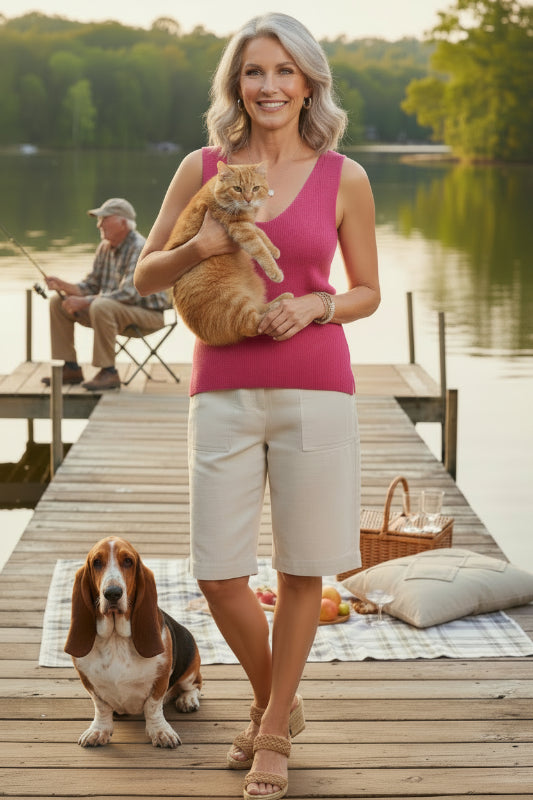 Sparkle Thread Lightweight Sweater Tank