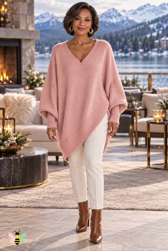 Sculpted Ease Wool Sweater | Pink | front