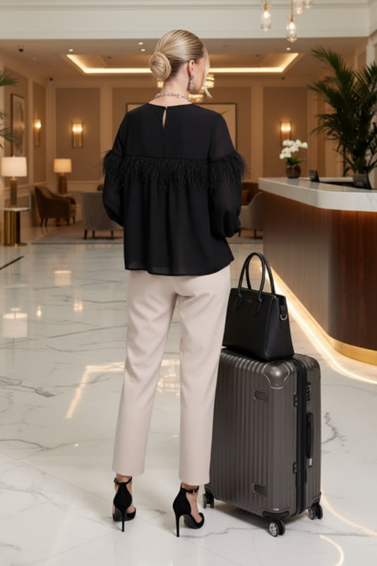 The Kimberly Fringe Blouse