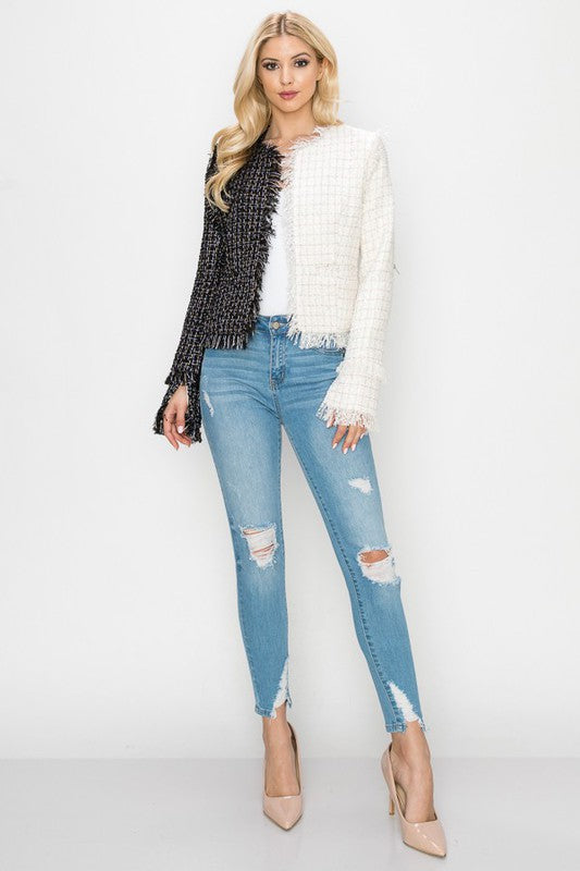 Cropped Tweed Jacket