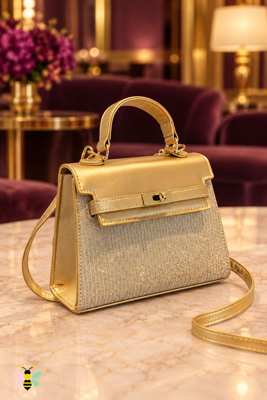 Afterglow Mini Crossbody Bag | Gold | front