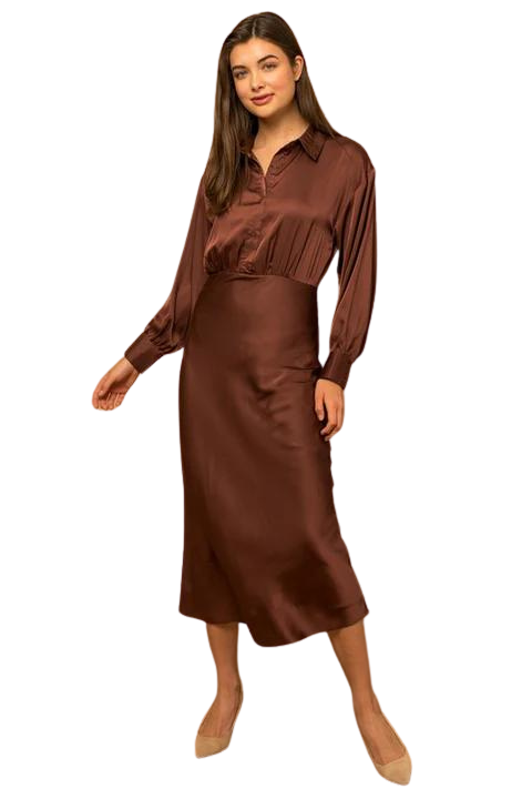 Shirt Top Midi Dress